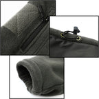 Men's Tactical Olive Green Full-Zip Fleece Jacket