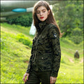 Women's Military Jacket with Patch
