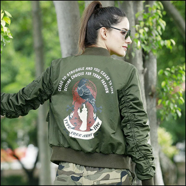 Women's Green Military Jacket
