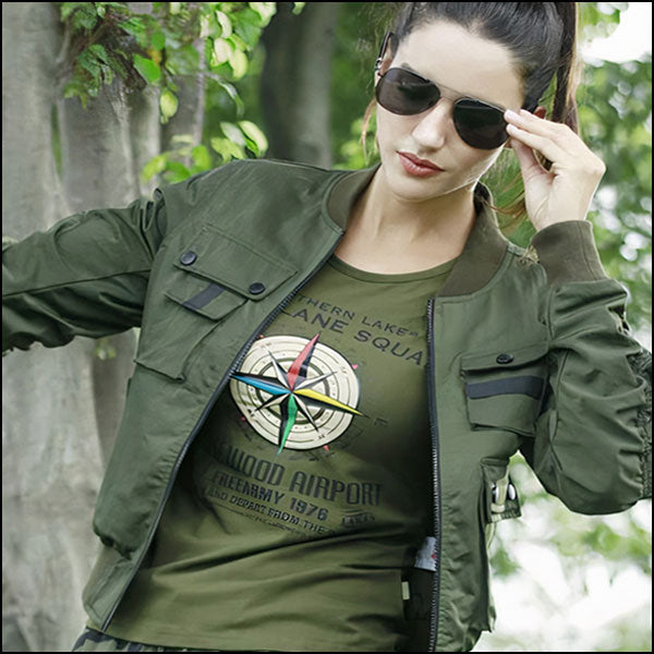 Women's Green Military Jacket