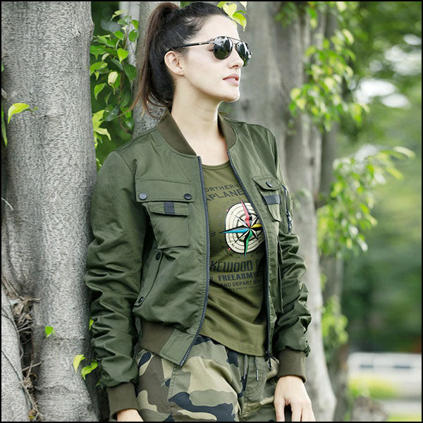 Women's Green Military Jacket