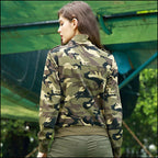 Women's Camouflage Pattern Military Jacket