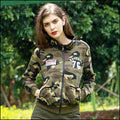 Women's Camouflage Pattern Military Jacket