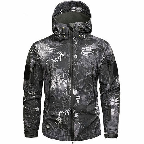 Black Mamba Camouflage Military Jacket