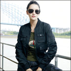 Women's Timeless Black Military Jacket