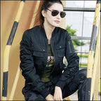 Women's Timeless Black Military Jacket