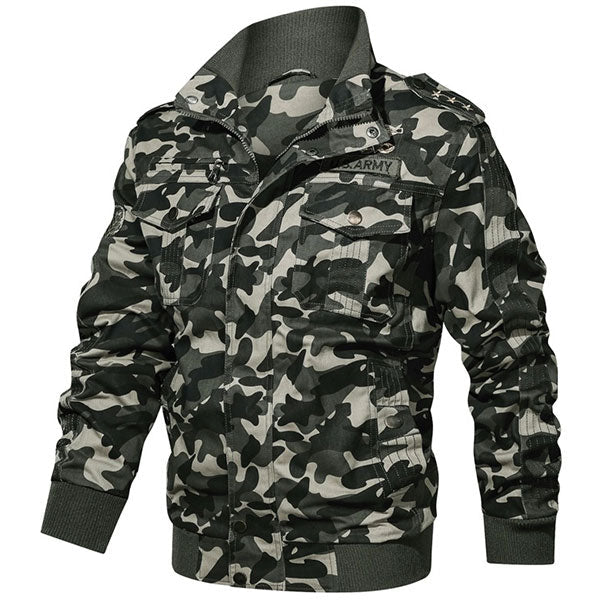 Men's Military Camouflage Bomber Jacket
