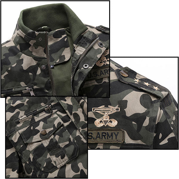 Men's Military Camouflage Bomber Jacket